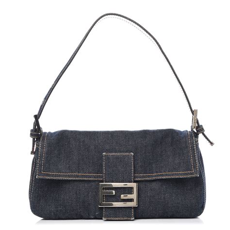 fendi baguette denim bag|fendi denim baguette vintage.